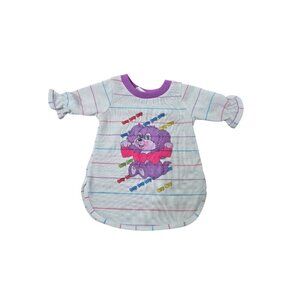 Vintage 80's Purple Puppy Poochie Popples Doll Pajama Top